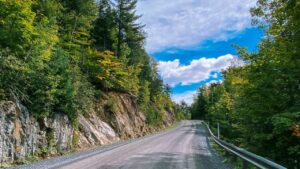 Paysage cyclable de la région des Cantons-de-l’Est (Estrie), au Québec
