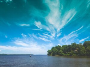 Paysage cyclable dans la région de la Montérégie, Québec