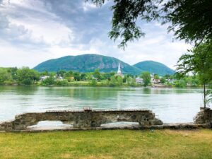 Paysage cyclable dans la région de la Montérégie, Québec