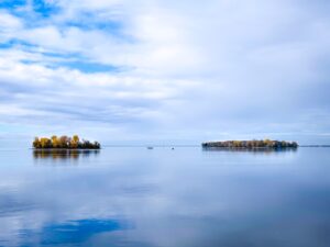 Paysage cyclable dans la région de Montréal, Québec