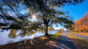 Paysage cyclable dans la région de Montréal, Québec