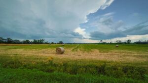 Paysage cyclable dans la région de Lanaudière, Québec