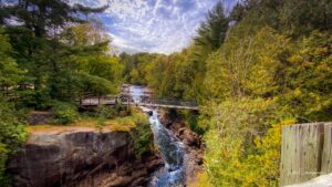 Paysage cyclable dans la région de Lanaudière, Québec