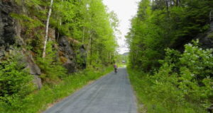Paysage cyclable dans la région de l'Abitibi-Témiscamingue, Québec
