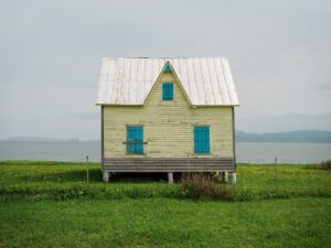 Paysage cyclable dans la région Gaspésie, Iles-de-la-Madeleine, Québec