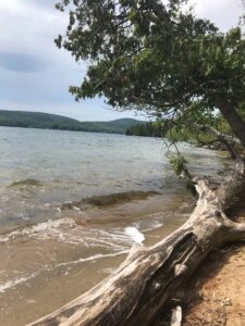 Paysage en vélo dans la région de l'Outaouais, Québec
